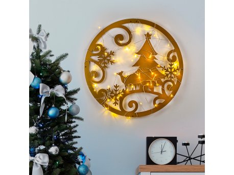 WALLXPERT Zidna dekoracija XMASGOLD 027