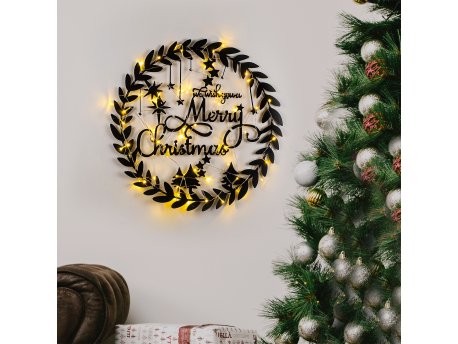 WALLXPERT Zidna dekoracija XMASBLACK 010