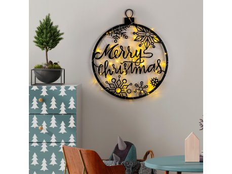 WALLXPERT Zidna dekoracija XMASBLACK 030