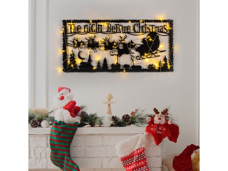 WALLXPERT Zidna dekoracija XMASBLACK 012