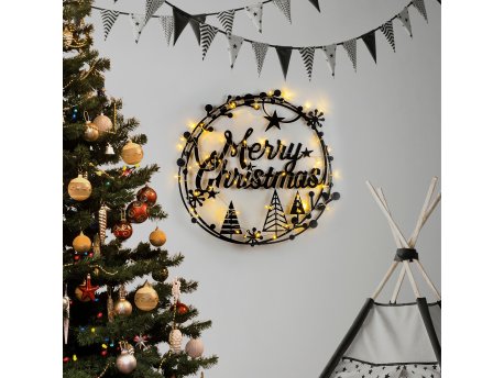 WALLXPERT Zidna dekoracija XMASBLACK 021