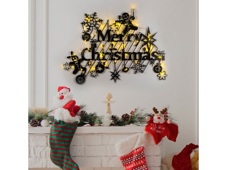 WALLXPERT Zidna dekoracija XMASBLACK 023