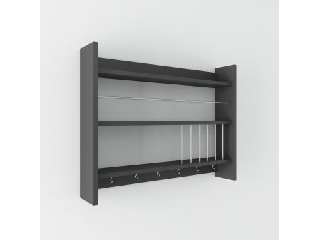 HANAH HOME Kuhinjska polica Kolin Anthracite