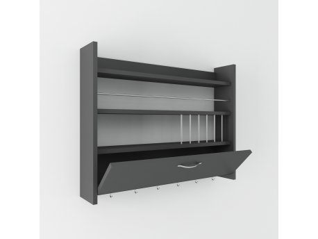 HANAH HOME Kuhinjska polica Knott Anthracite