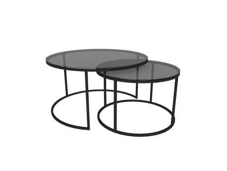 HANAH HOME Sto za dnevnu sobu Tokyo Black