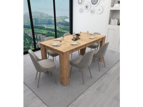 HANAH HOME Trpezarijski sto Linus 1600 Atlantic Pine