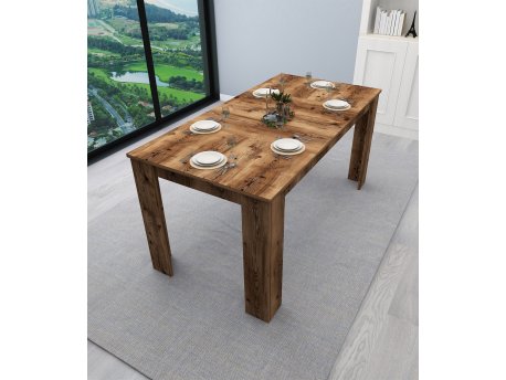 HANAH HOME Trpezarijski sto Linus 1600 Light Walnut