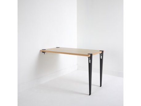 HANAH HOME Trpezarijski sto Alfeios WoodenBlack