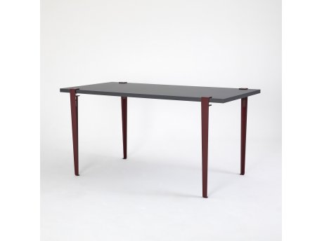 HANAH HOME Trpezarijski sto Pineios AnthraciteBurgundy