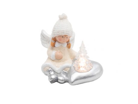 HOME Keramička LED stona dekoracija ''anđeo'' KDC13