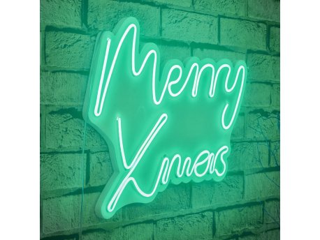 WALLXPERT Novogodišnje LED osvetljenje Merry Christmas Green (395NGR1950)