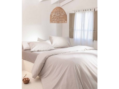 L`ESSENTIEL MAISON Komplet posteljina Viento Brown Ecru