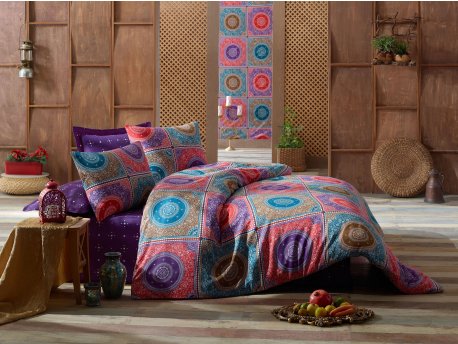 L`ESSENTIEL MAISON Posteljina (240 x 220) Ornament Purple