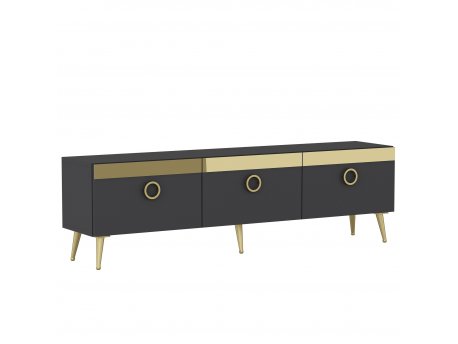 HANAH HOME TV polica Safar Anthracite (327ODS1126)