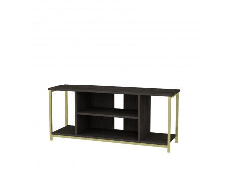 HANAH HOME TV polica Rinaldo Dark Grey Gold (322RTC2225)