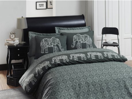 L`ESSENTIEL MAISON Komplet posteljina (240 x 220) Elepante Anthracite