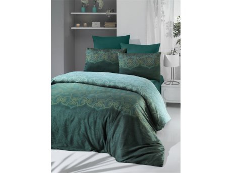 L`ESSENTIEL MAISON Satenska posteljina (240 x 220) Pandora Green