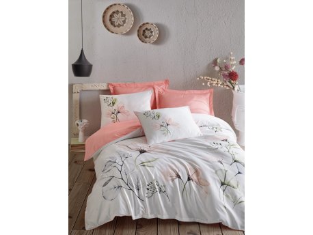 L`ESSENTIEL MAISON Satenska posteljina (200 x 220) Erlina Salmon