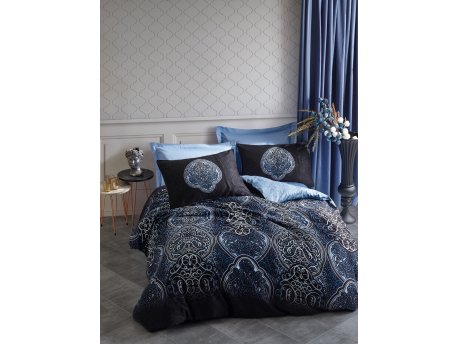 L`ESSENTIEL MAISON Satenska posteljina (200 x 220) Glory Blue