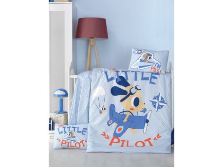 L`ESSENTIEL MAISON Ranforce posteljina za bebe Little Pilot
