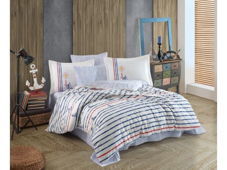 L`ESSENTIEL MAISON Poplin posteljina (200 x 220) Olimpia v2 White