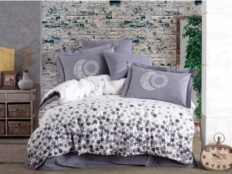 L`ESSENTIEL MAISON Poplin posteljina (200 x 220) Star's Grey