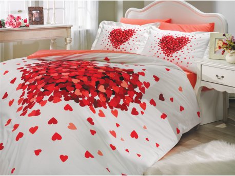L`ESSENTIEL MAISON Poplin posteljina (200 x 220) Juana Red
