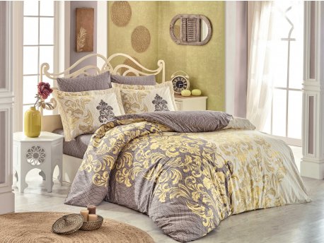 L`ESSENTIEL MAISON Poplin posteljina (160 x 220) Mirella Cappuccino