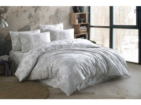 L`ESSENTIEL MAISON Ranforce posteljina (240 x 220) Jardin Silver