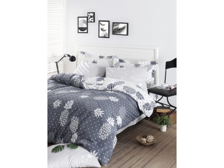 L`ESSENTIEL MAISON Ranforce posteljina (240 x 220) Night Petrol