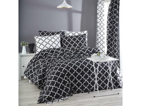L`ESSENTIEL MAISON Ranforce posteljina (240 x 220) Madalyon Black