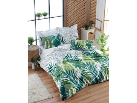 L`ESSENTIEL MAISON Ranforce posteljina (200 x 220) Nui Green