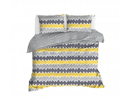L`ESSENTIEL MAISON Ranforce posteljina (200 x 220) Zigros Yellow
