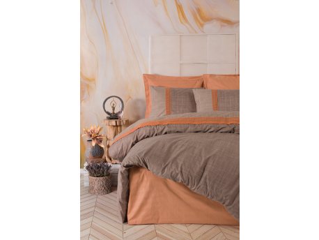 L`ESSENTIEL MAISON Ranforce posteljina (200 x 220) Hazel Tile Red