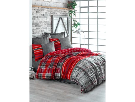 L`ESSENTIEL MAISON Ranforce posteljina (200 x 220) Santa Grey