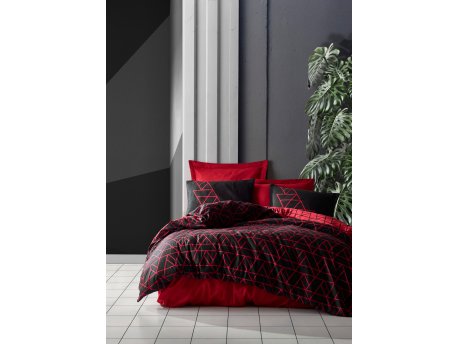 L`ESSENTIEL MAISON Ranforce posteljina (200 x 220) Shadow Claret Red