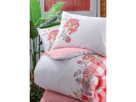 L`ESSENTIEL MAISON Ranforce komplet posteljina (160 x 220) Oregano Pink