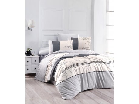 L`ESSENTIEL MAISON Ranforce komplet posteljina (160 x 220) Pine Grey