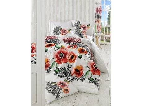 L`ESSENTIEL MAISON Ranforce komplet posteljina (160 x 220) Merve Red
