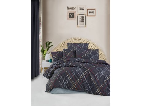 L`ESSENTIEL MAISON Ranforce komplet posteljina (160 x 220) Briana Navy Blue