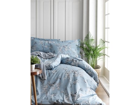L`ESSENTIEL MAISON Ranforce posteljina (135 x 200) Chicory Blue
