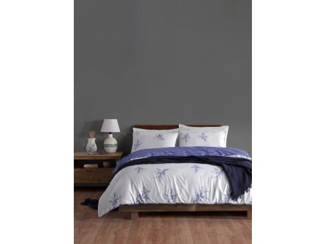 L`ESSENTIEL MAISON Ranforce posteljina (140 x 200) Meltem Blue
