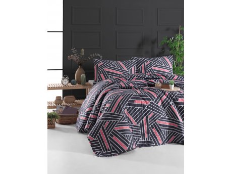 L`ESSENTIEL MAISON Ranforce prekrivač Magnolia Anthracite