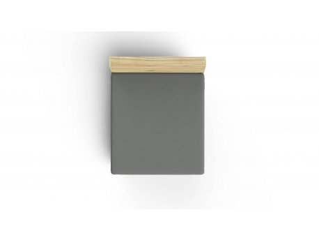 L`ESSENTIEL MAISON Ranforce dušečni čaršav (90 x 190) Dark Grey