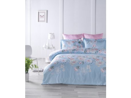 L`ESSENTIEL MAISON Satenska posteljina (135x200) Cielo