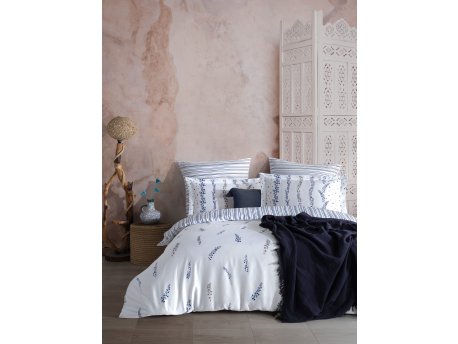 L`ESSENTIEL MAISON Satenska posteljina (135x200) Kilyos Blue