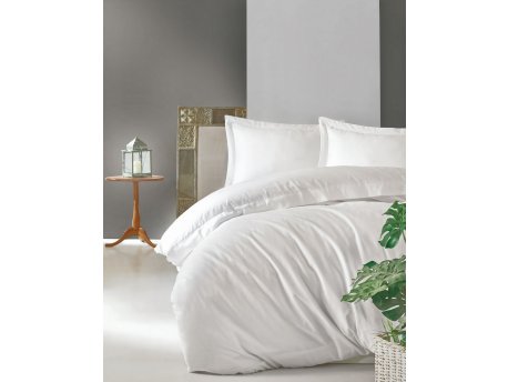 L`ESSENTIEL MAISON Satenska posteljina (155x220) Elegant White