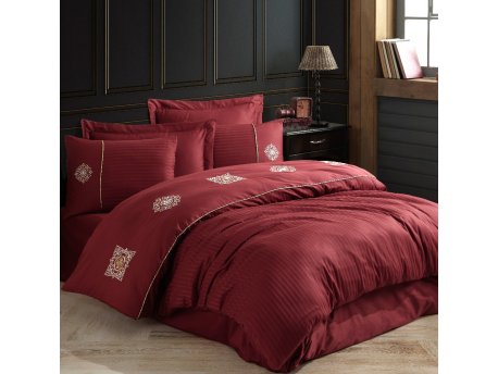 L`ESSENTIEL MAISON Satenska posteljina Zeugma Claret Red