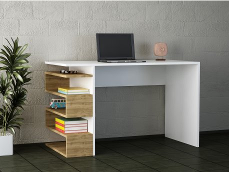 HANAH HOME Radni sto Snake White Walnut