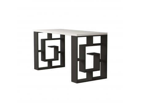 HANAH HOME Radni sto Maze White Anthracite